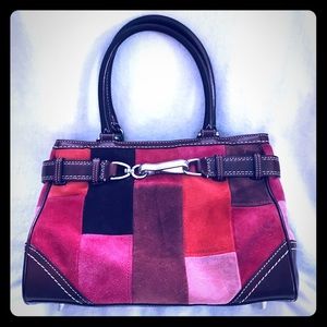 ⚡️SALE⚡️Authentic Coach Suede Patchwork Purse